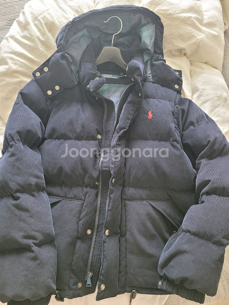 폴로 컨버터블 코듀로이 패딩--1