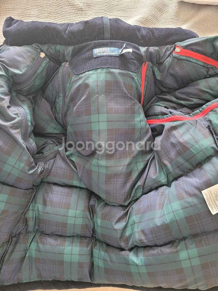 폴로 컨버터블 코듀로이 패딩--3