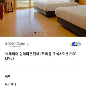 고성 델피노 단풍시즌 3인(조식+수영장+커피)
