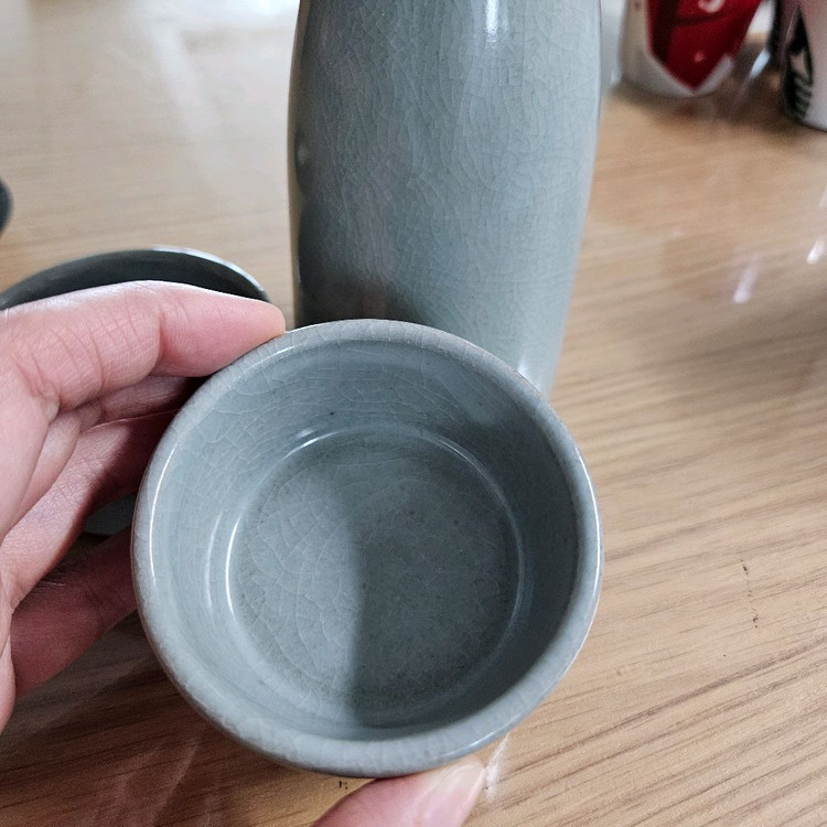 일본에서 사온 도자기 사케세트--1