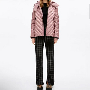 (빔바이롤라) 핑크메탈 다운패딩 S