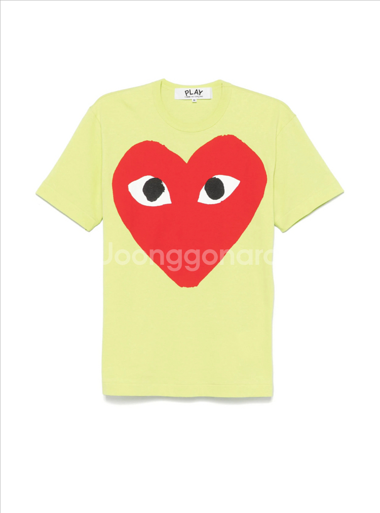 꼼데가르송 플레이 빅하트 티셔츠--0