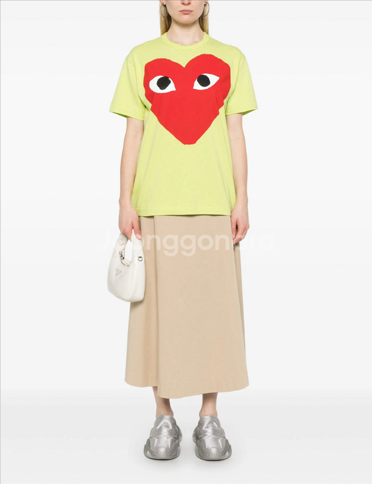 꼼데가르송 플레이 빅하트 티셔츠--5