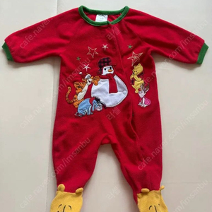 디즈니 푸우 크리스마스 6-9m 우주복