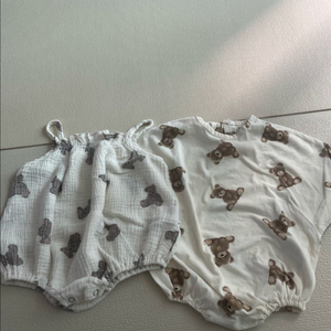 베베나인 더랄라 바디수트 곰돌이수트 테디수트