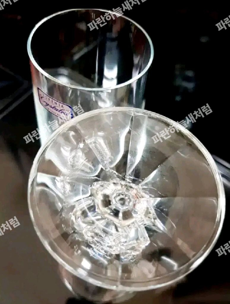 80s체코보헤미아크리스탈 샴페인잔2pset 이미지