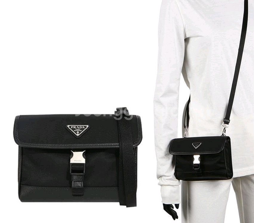 프라다 사피아노 로커 크로스백--0