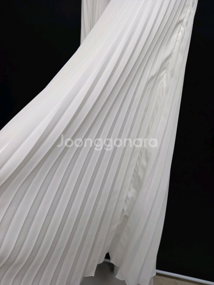 산드로 SANDRO 춘하 플리츠 맥시 롱 원피스 55--7