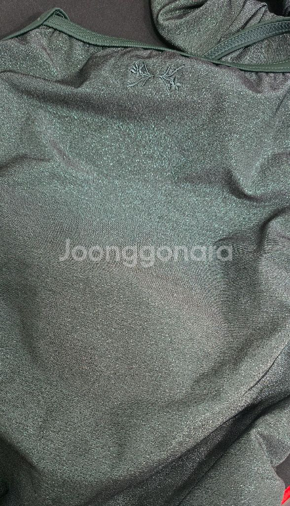 후그 펀샤인 카키 로우컷 더블스트랩X백 30사이즈--1