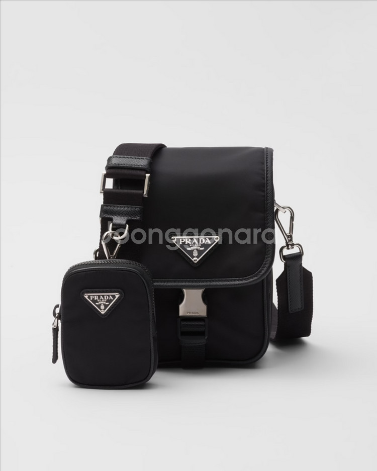 프라다 나일론 메신저백--0