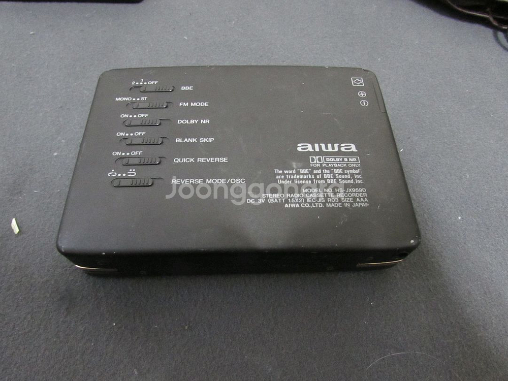 AIWA HS-JX959 부품용 카세트--1