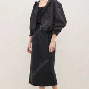 더캐시미어 핀턱 워시드 데님스커트 61