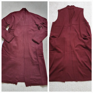 니트 롱~가디건 +조끼 세트 (55) 새상품 무료배송