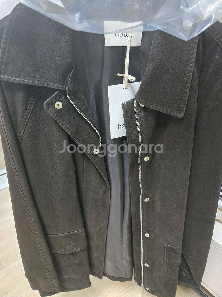 헤이그 hagg레더자켓(에스프레소)택있는 새상품--1