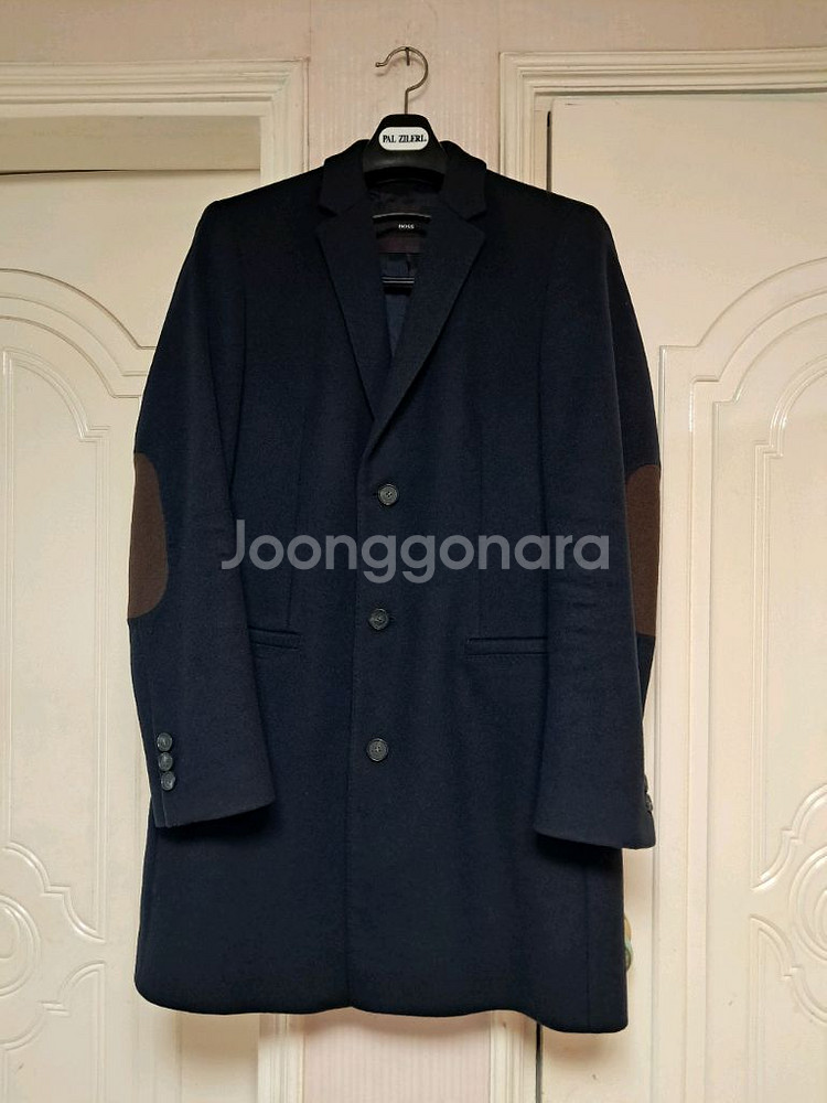<명품> 휴고보스 캐시미어 + 울 코트 (100사이즈--0