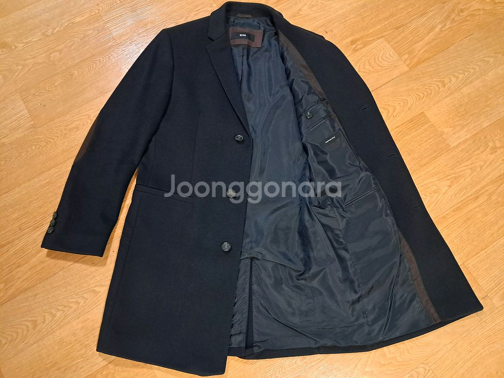 <명품> 휴고보스 캐시미어 + 울 코트 (100사이즈--3