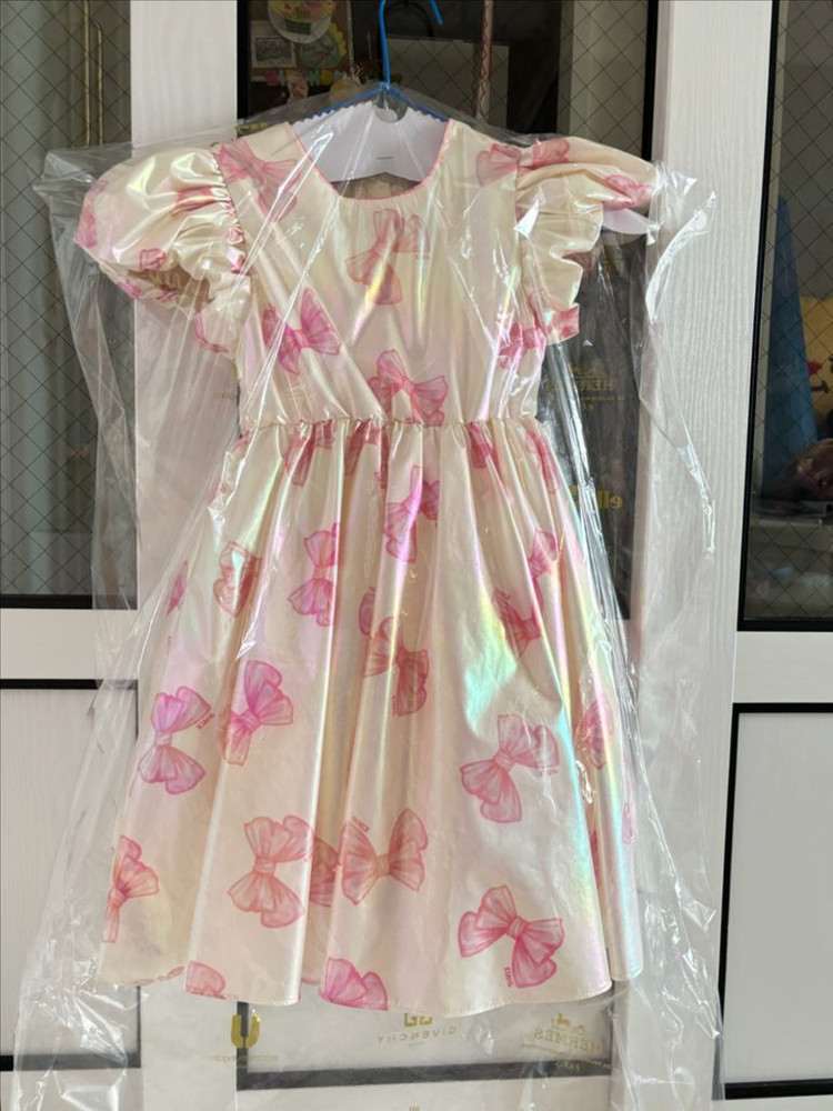 가격내림))키앙 리본 홀로그램 원피스 드레스M--2