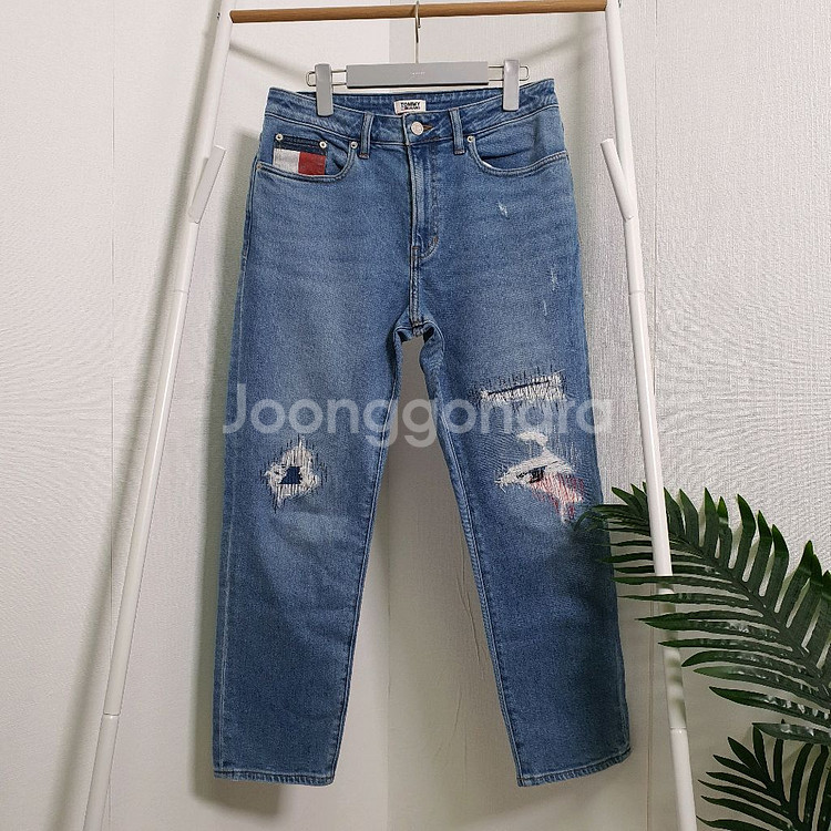 타미힐피거 보이프렌드핏 데미지 청바지--0