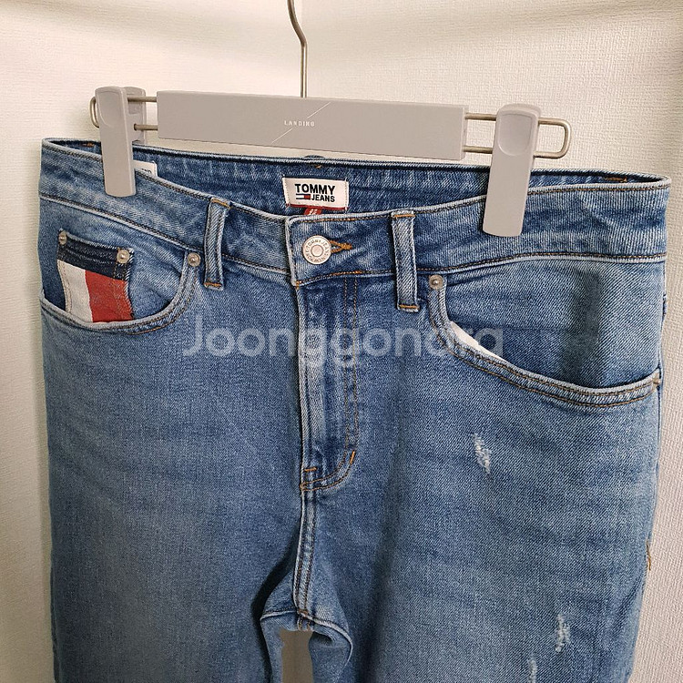 타미힐피거 보이프렌드핏 데미지 청바지--2