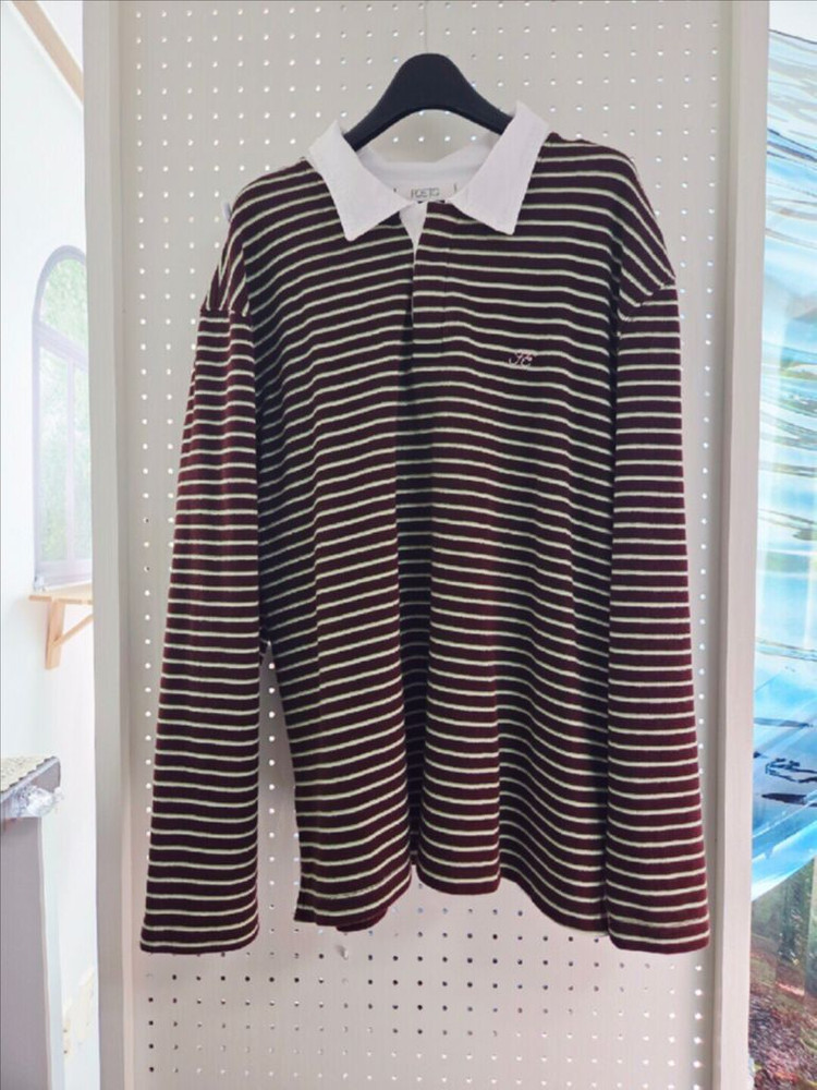 포에토 오버핏 럭비티 프리 (브라운) 이미지