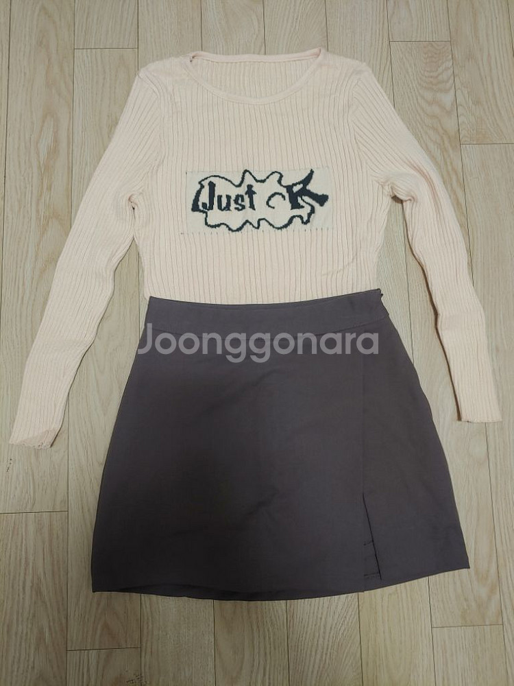 니트티+치마바지셋트--0