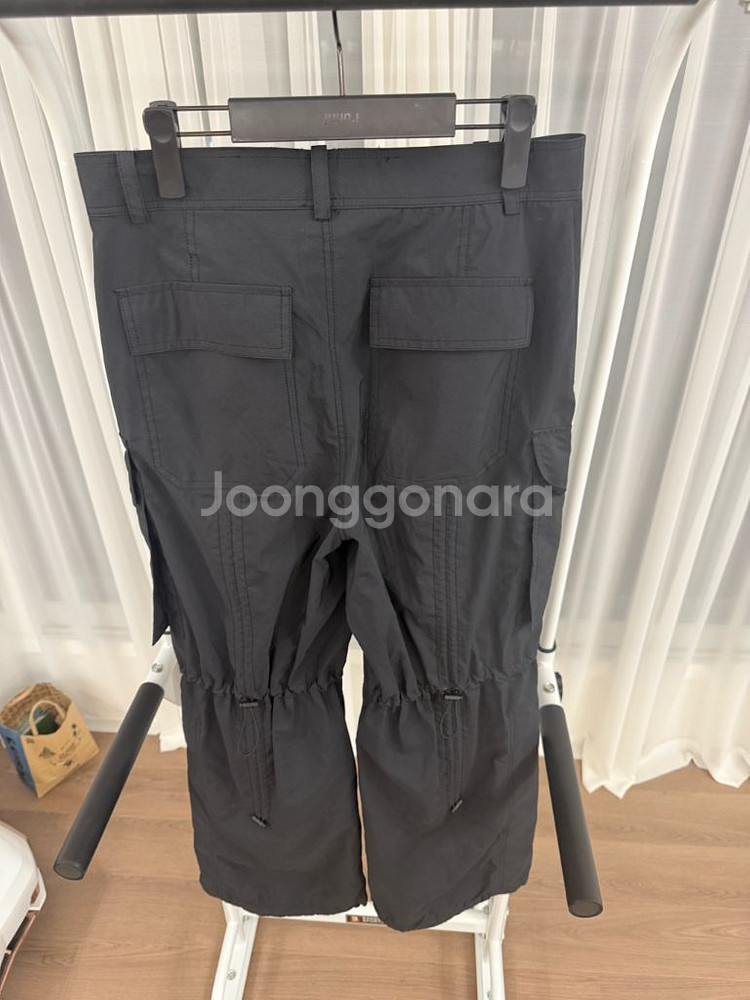 준지 24fw 폴리 퍼커링 블랙 팬츠 44사이즈 팝니다--6