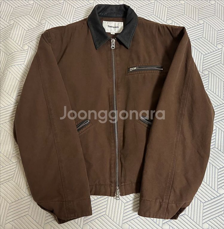 [XL] 토니웩 레더카라 워크자켓--1