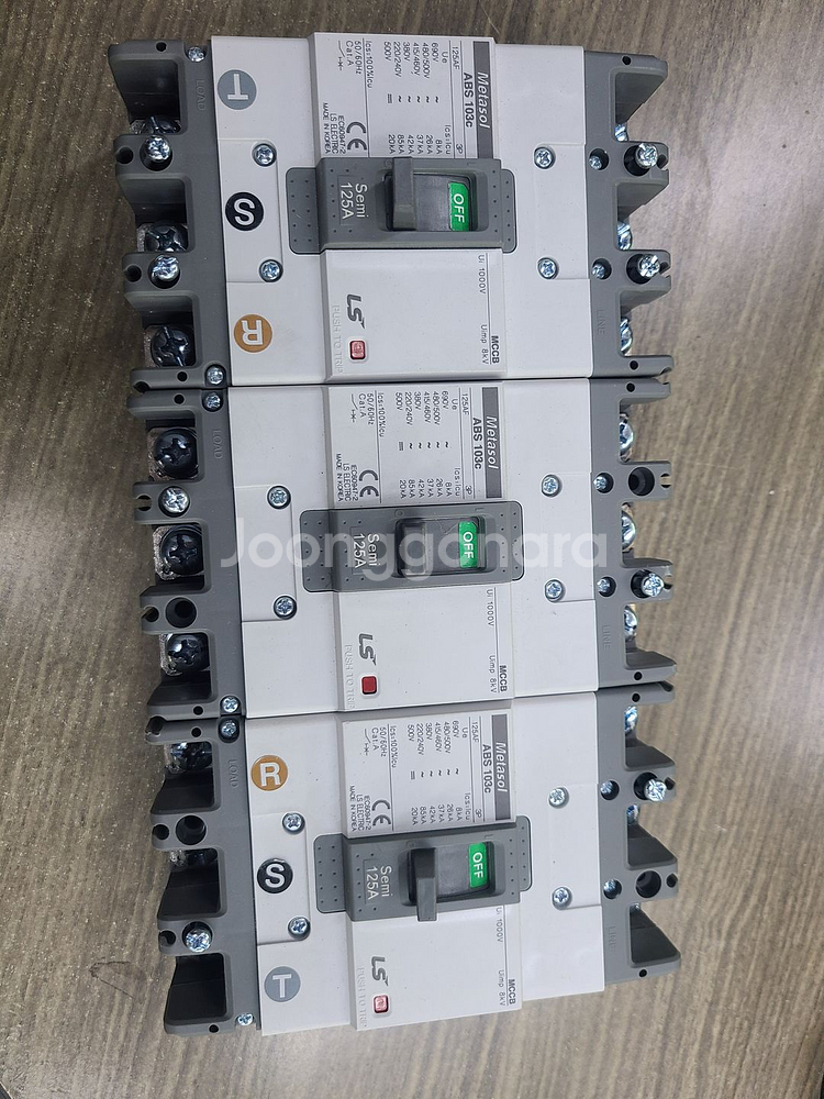 LS산전 차단기 ABS 103c 125A 3개--0