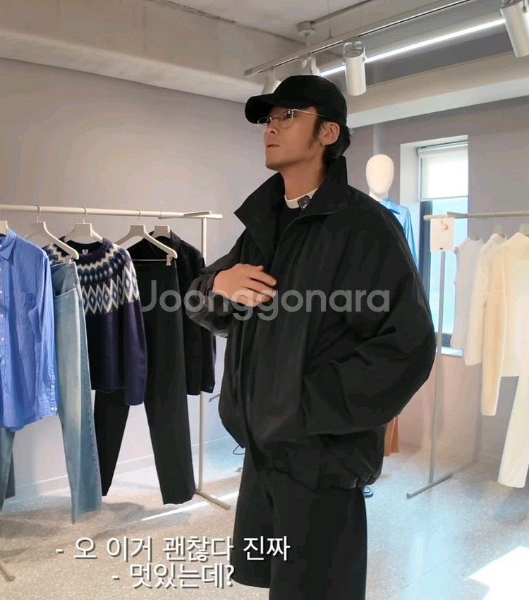 아르켓 25fw 윈드 브레이커 바람막이 자켓 블랙 L--1