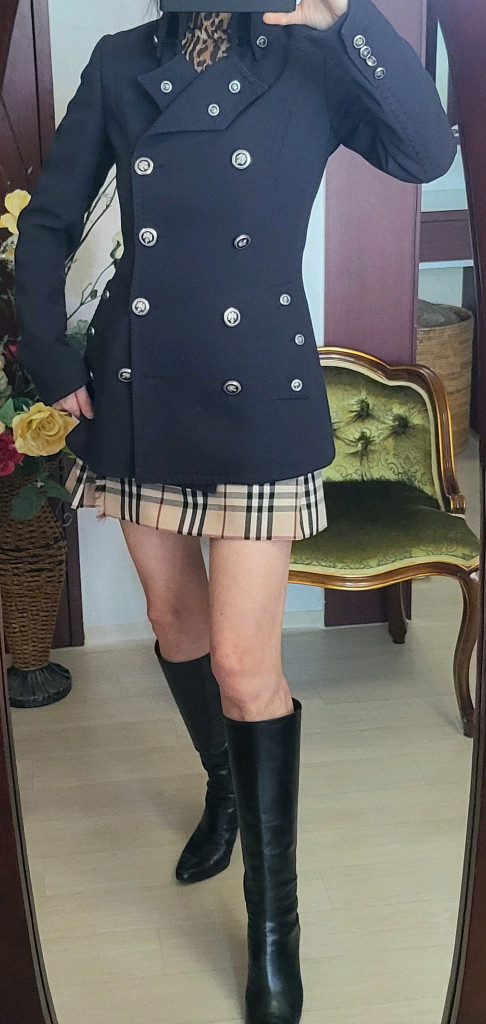 돌체앤가바나 호피 안감 네이비 쟈켓--7