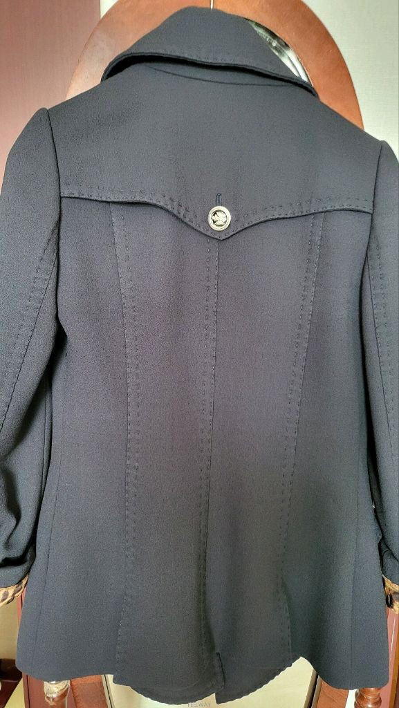 돌체앤가바나 호피 안감 네이비 쟈켓--6