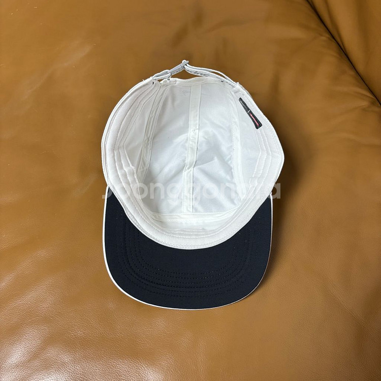 슈프림x나이키 에어맥스 화이트 캠프캡 모자 White--5