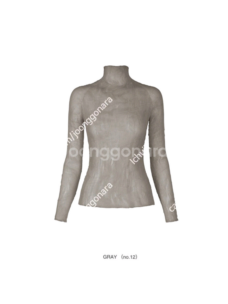 이세이미야케 쉬폰트위스트 긴팔탑--1