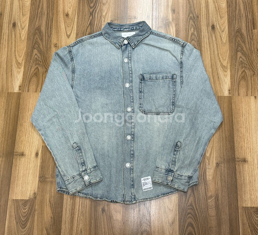 자라 키즈 라벨 데님 오버셔츠 13~14(164) 판매--0