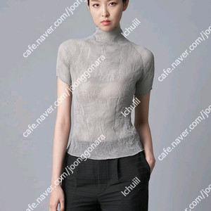 이세이미야케 쉬폰트위스트 반팔탑