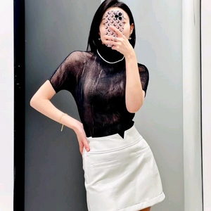 이세이미야케 쉬폰트위스트 반팔탑