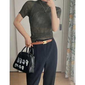 이세이미야케 쉬폰트위스트 반팔탑