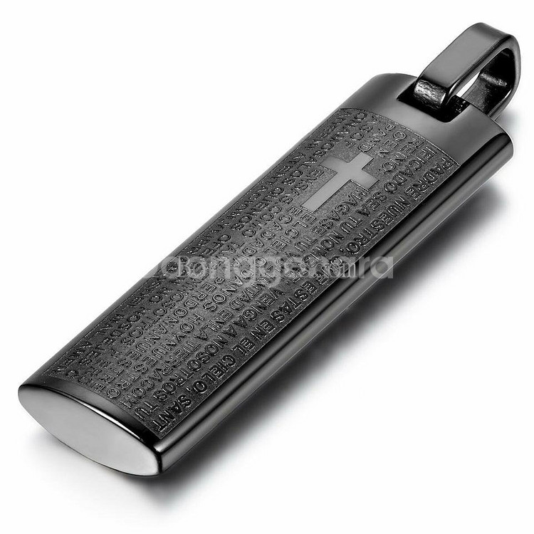 새 랜덤 발송 주님의 기도 티타늄 목걸이 기독교 천주교--1