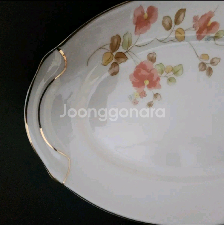 행남사 한련화 타원(오벌) 오목 접시 2장--3