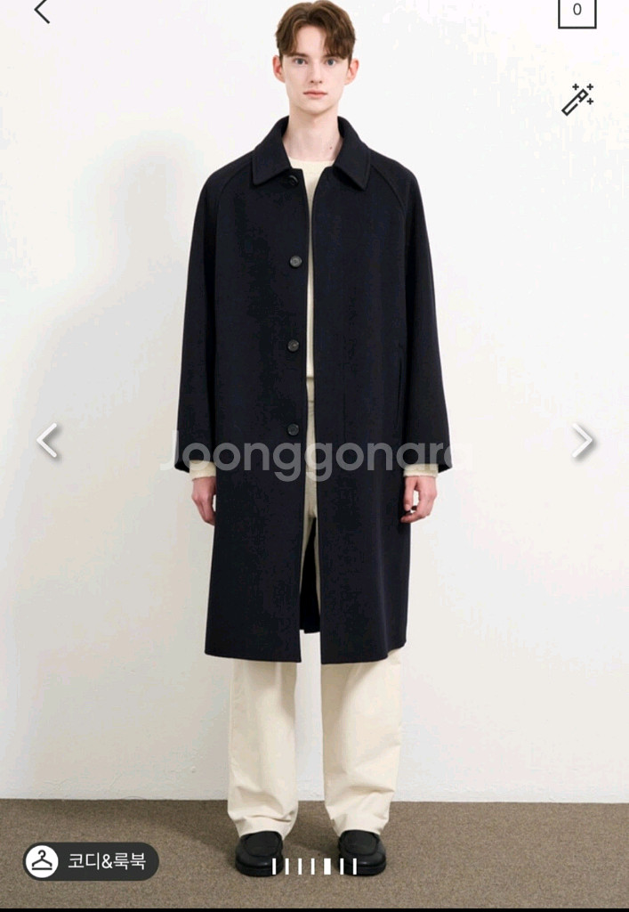 타임옴므 24fw 캐시미어 발마칸 코트 블랙--0