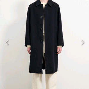 타임옴므 24fw 캐시미어 발마칸 코트 블랙