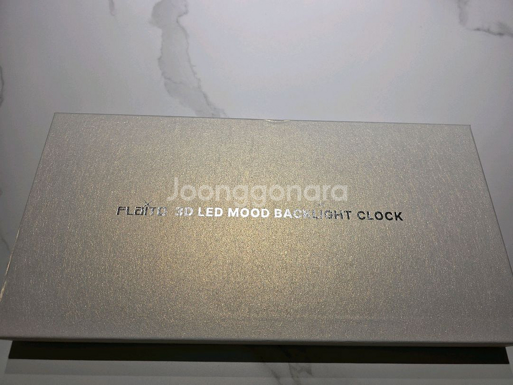 플라이토 무드 백라이트 3D LED 벽시계 38cm--0