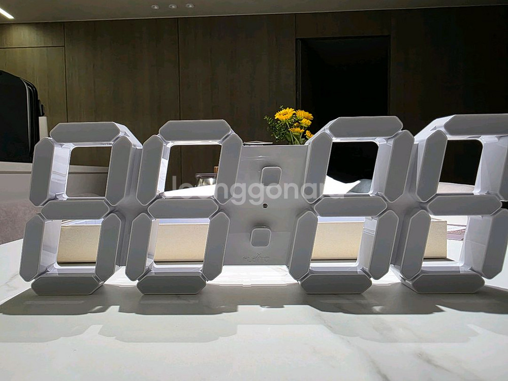 플라이토 무드 백라이트 3D LED 벽시계 38cm--4