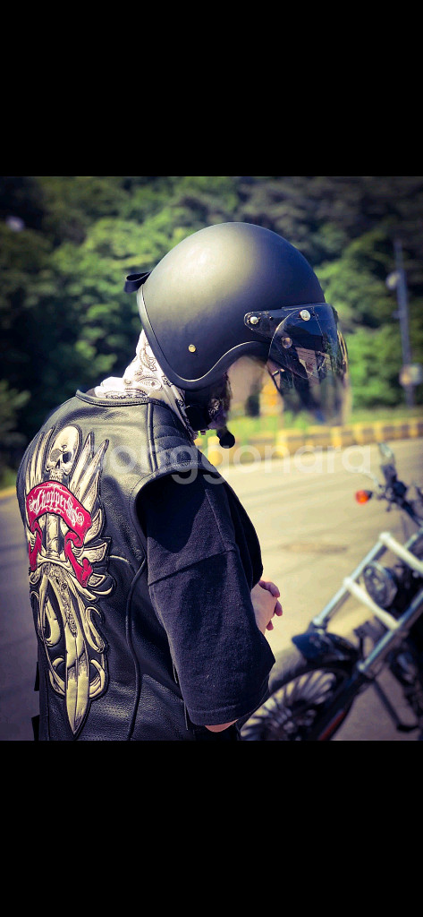 공방제작 커스텀 바이크 가죽 자켓--5