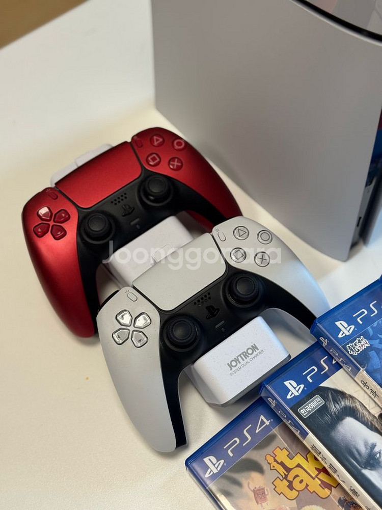 PS5 슬림 디스크 스탠다드 + 듀얼센스 2개 + 타이--3