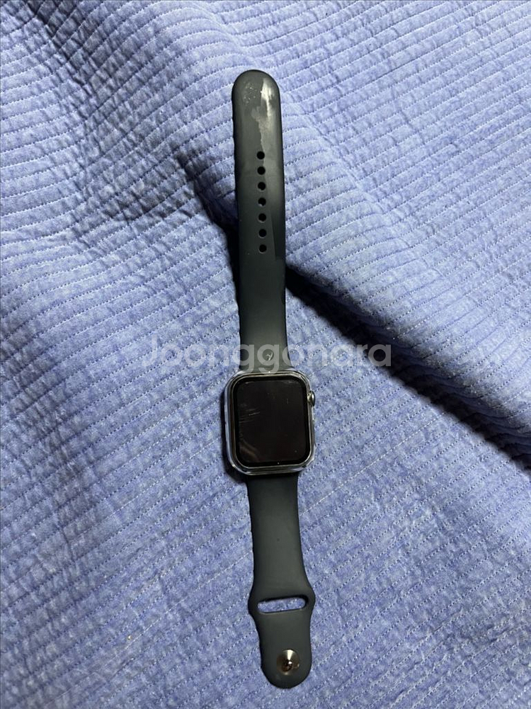 애플워치 se 44mm풀박스+메탈스트랩+기본스트랩+강화--1