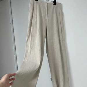 한섬 LATT 래트바이티 린넨 투턱 팬츠