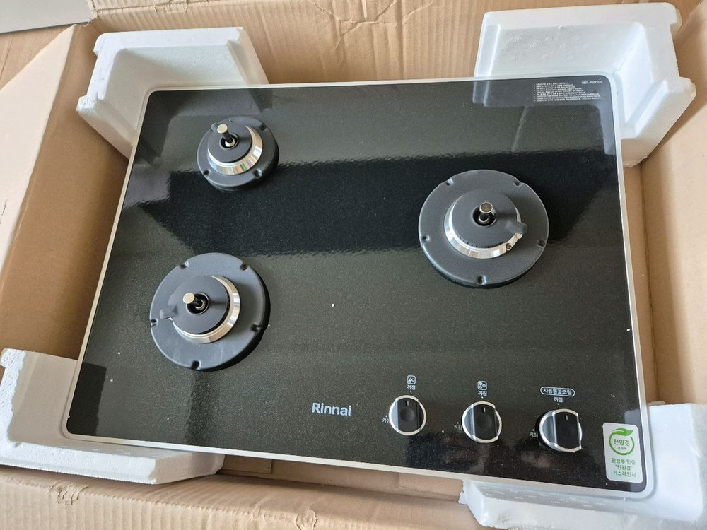린나이 3구 가스쿡탑 새상품--2