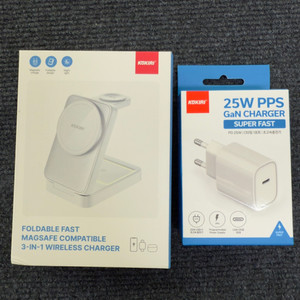 코끼리 3-in-1 고속무선 충전기+25w 어댑터