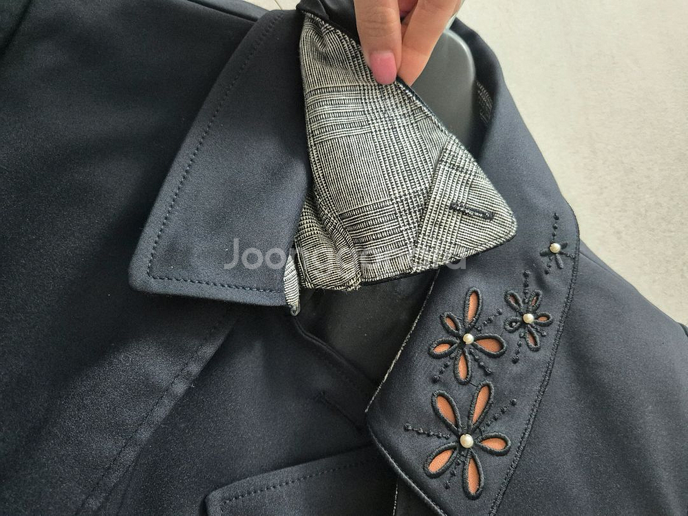 올리브데올리브 트렌치코트 네이비 55--5